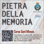 Pietra della Memoria Caposele - Corso San Alfonso - 