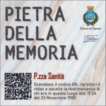 Pietra della Memoria Caposele - P.zza Sanità - 